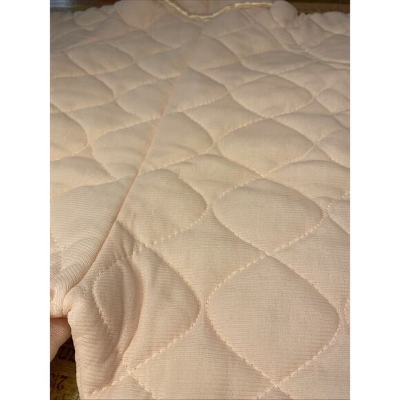 VINTAGE Baby Girl Quiltex Snowsuit Pink Quilted Zip Sleep Sack Bunting Newborn - Picture 7 of 13